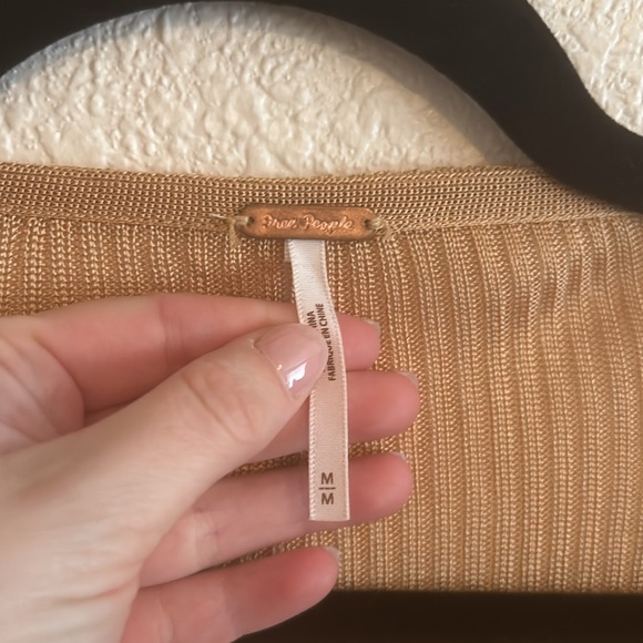 Free people gold cardigan - Picture 3 of 3